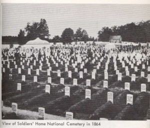 View of the Soldiers' Home National Cemetary in 1864.