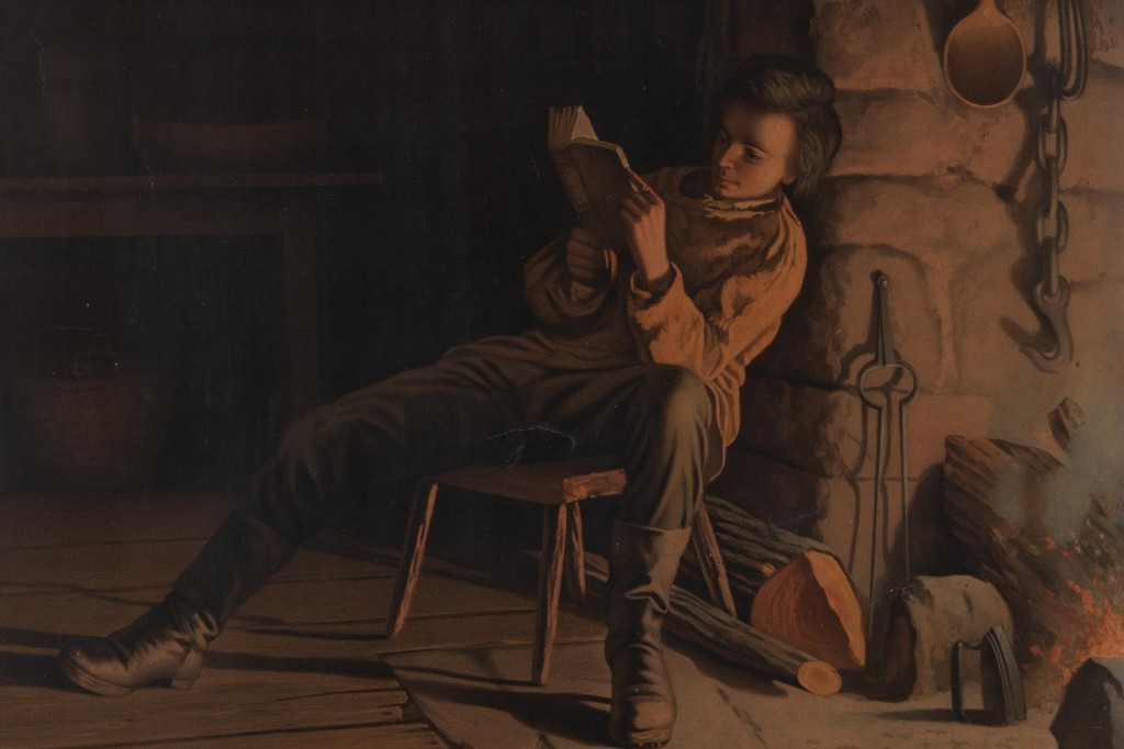 Childhood Lincoln Reading